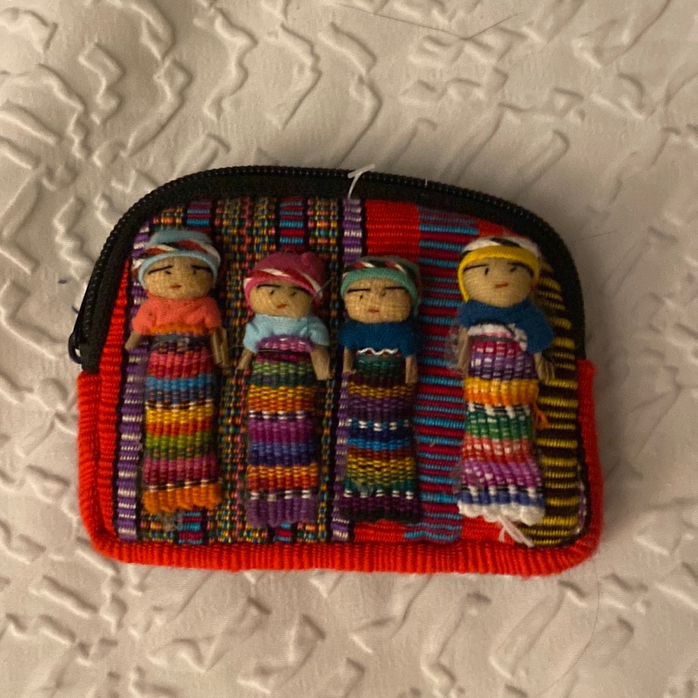 Handmade hispanic style coin purse